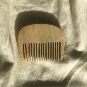 Handmade wooden purse comb
